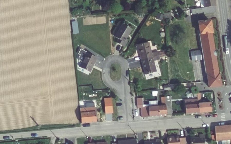 Vue aérienne du Verte Vallée