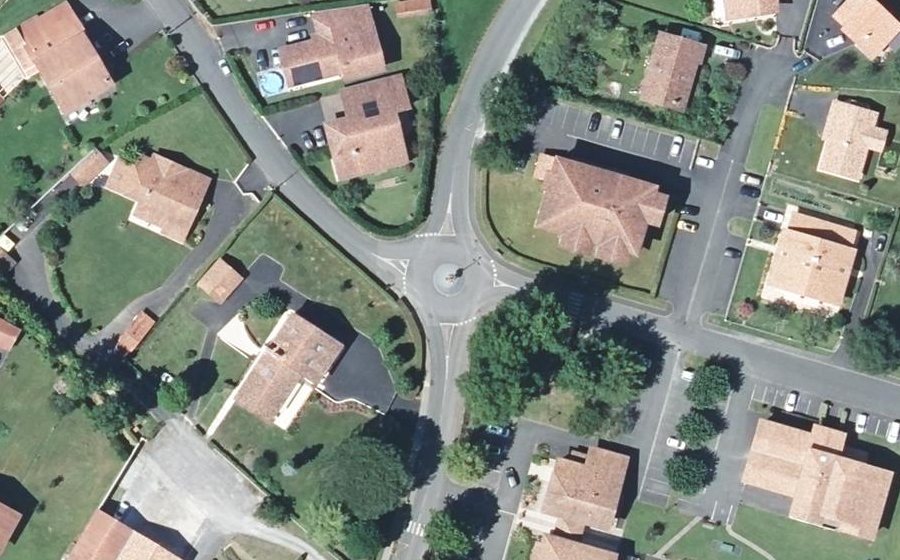 Vue aérienne du Mini-giratoire n°5287543822