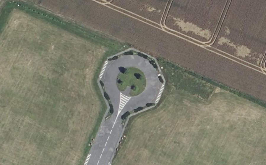 Vue aérienne du Rue du Hardissel