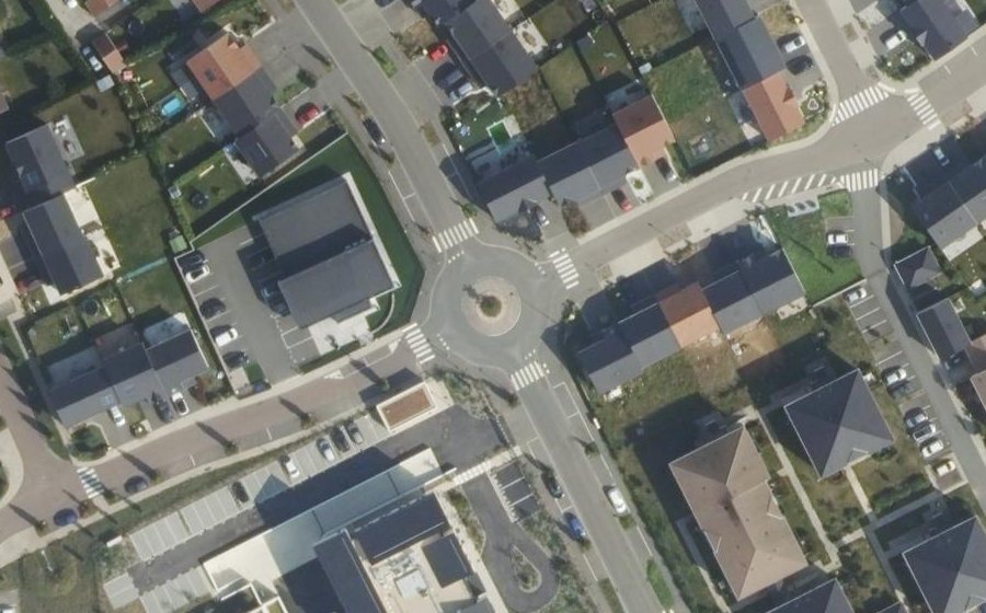 Vue aérienne du Mini-giratoire n°5355206300