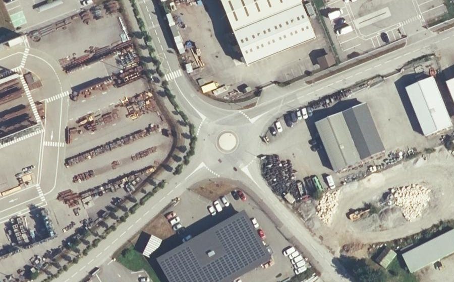 Vue aérienne du Mini-giratoire n°5414583743