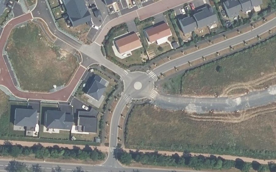 Vue aérienne du Mini-giratoire n°5425048007
