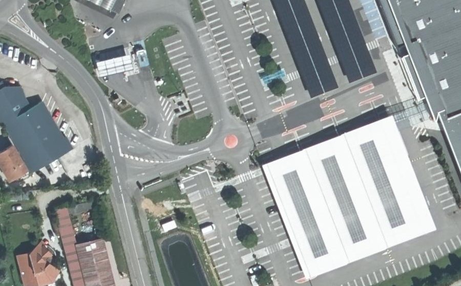 Vue aérienne du Mini-giratoire n°5432918584