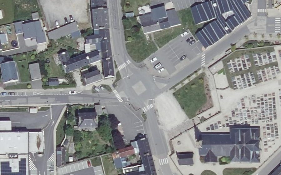 Vue aérienne du Rue de l'Armor