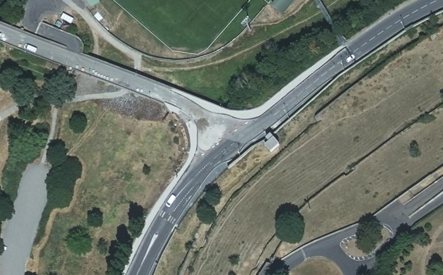 Vue aérienne du Mini-giratoire n°5491424216