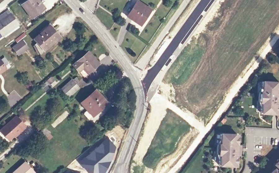 Vue aérienne du Mini-giratoire n°5507410123