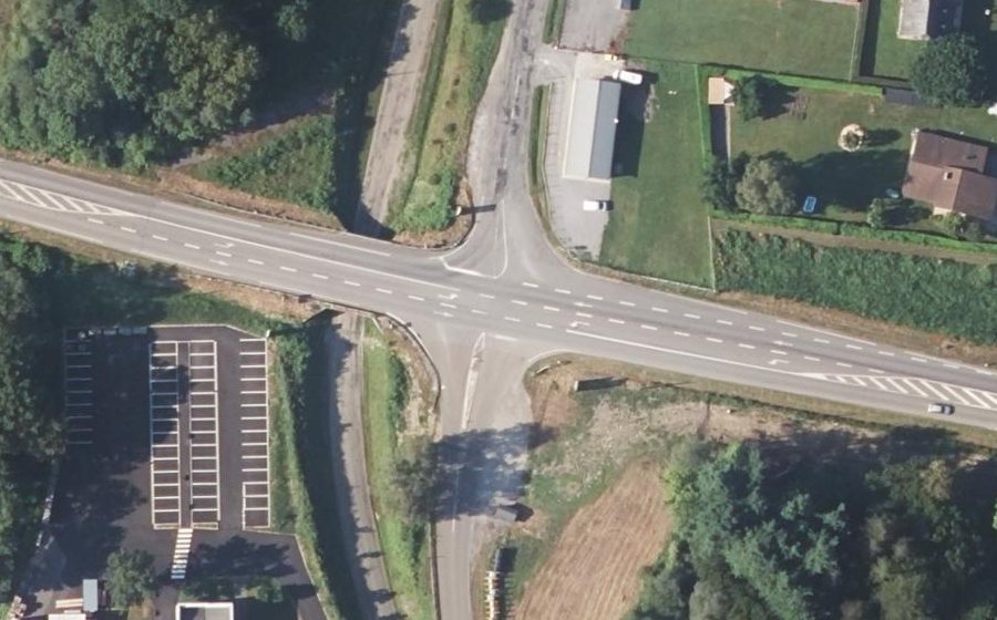 Vue aérienne du Route de Pau