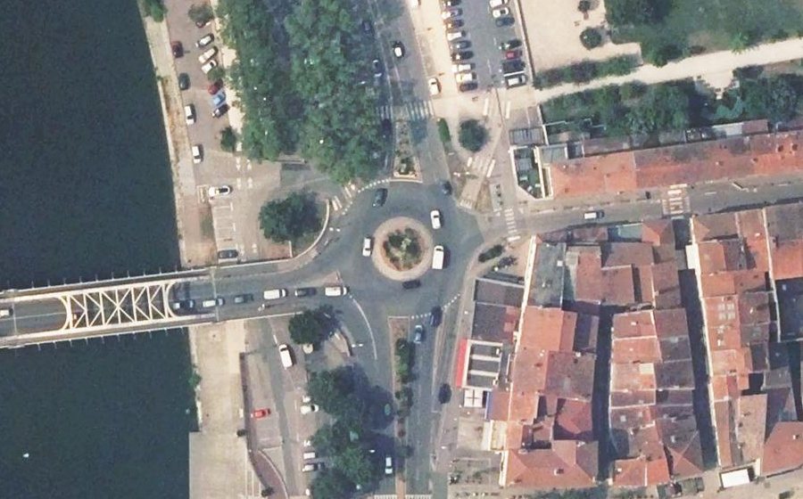 Vue aérienne du Rond-point anonyme n°10566086