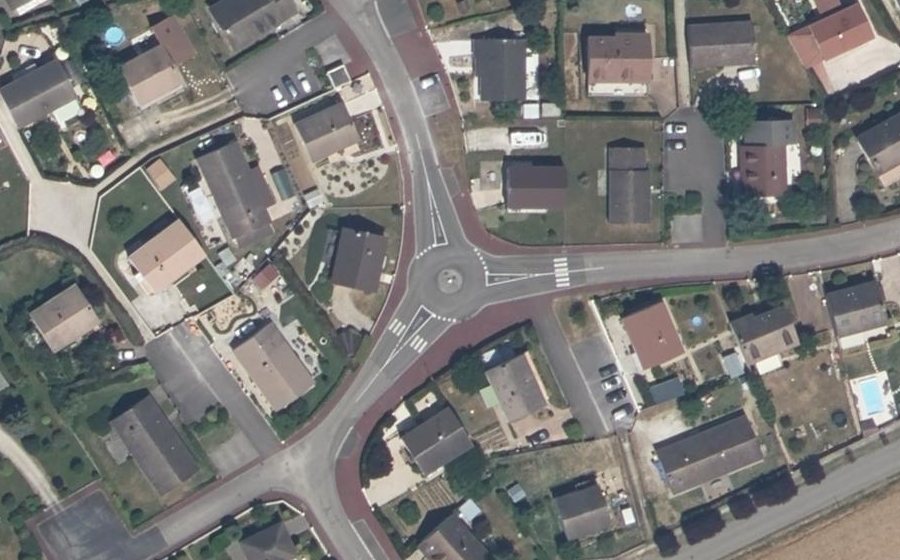 Vue aérienne du Mini-giratoire n°5686110742