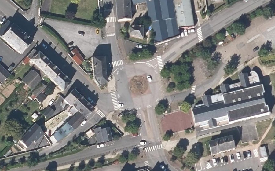 Vue aérienne de la Place de la Gare