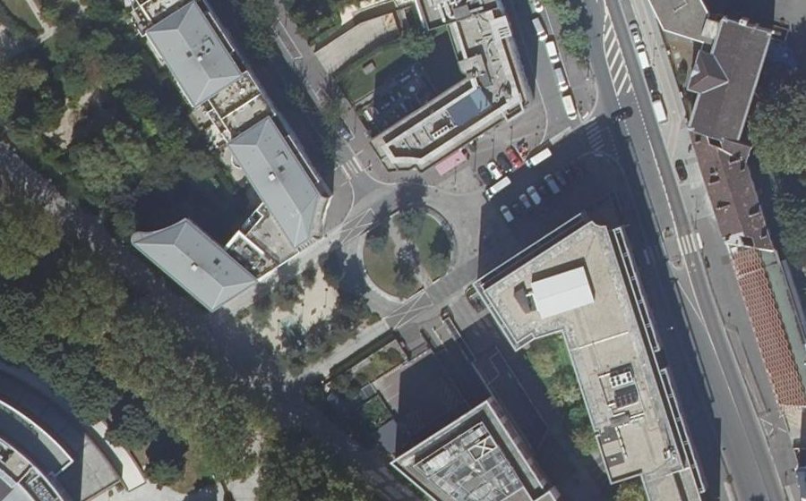 Vue aérienne du Rue Louis Marchand