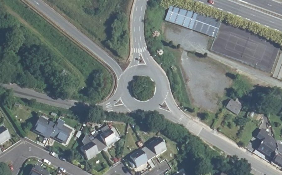 Vue aérienne du Rond-Point Sainte-Marguerite