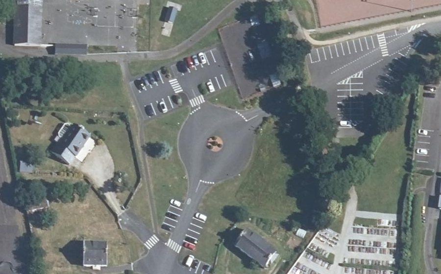Vue aérienne du Rond-Point du Skatepark
