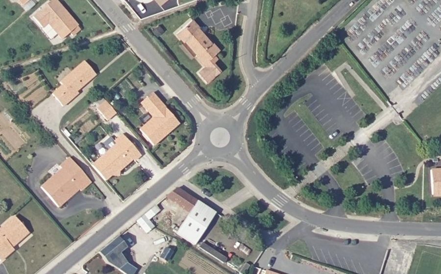 Vue aérienne du Mini-giratoire n°5856810026