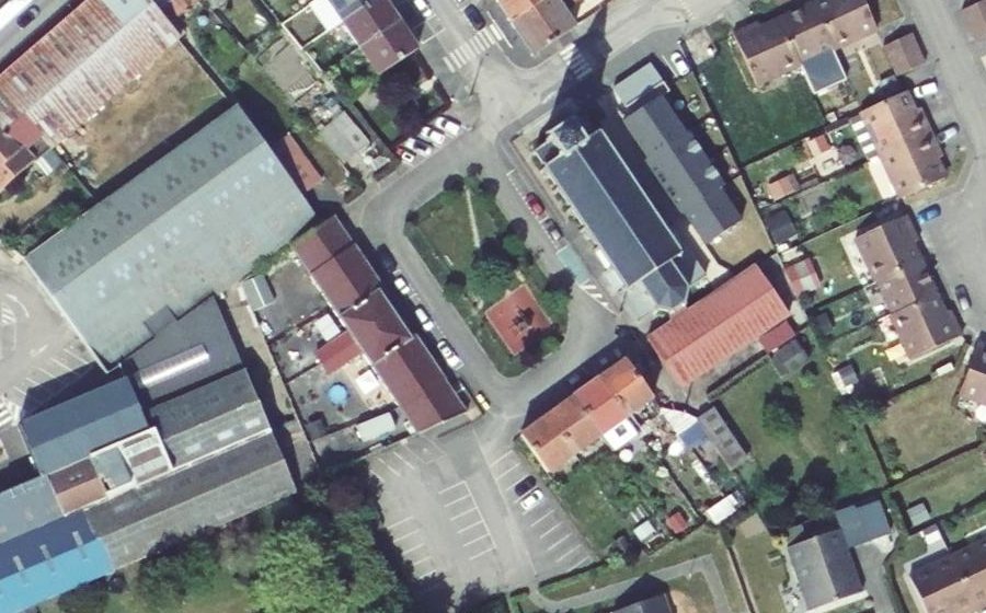 Vue aérienne du Rue de l'Église