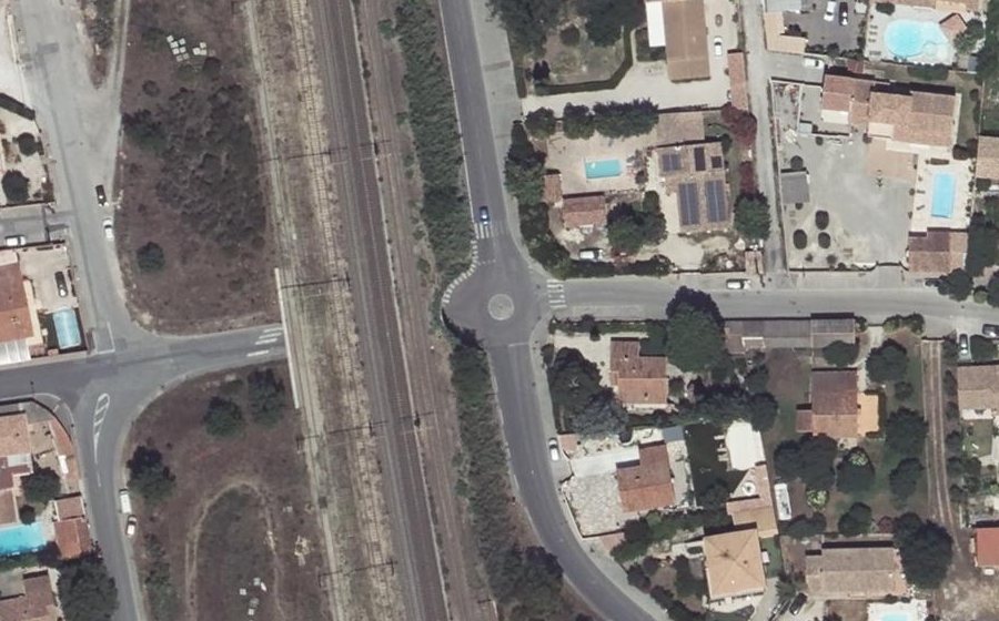 Vue aérienne du Rond-point anonyme n°1059206758