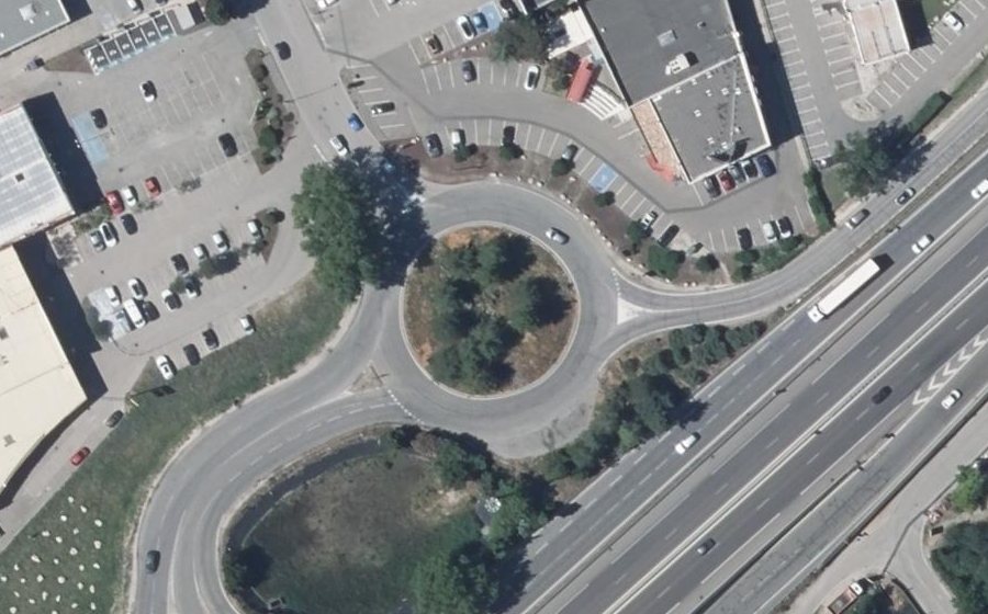 Vue aérienne du Avenue François Mauriac