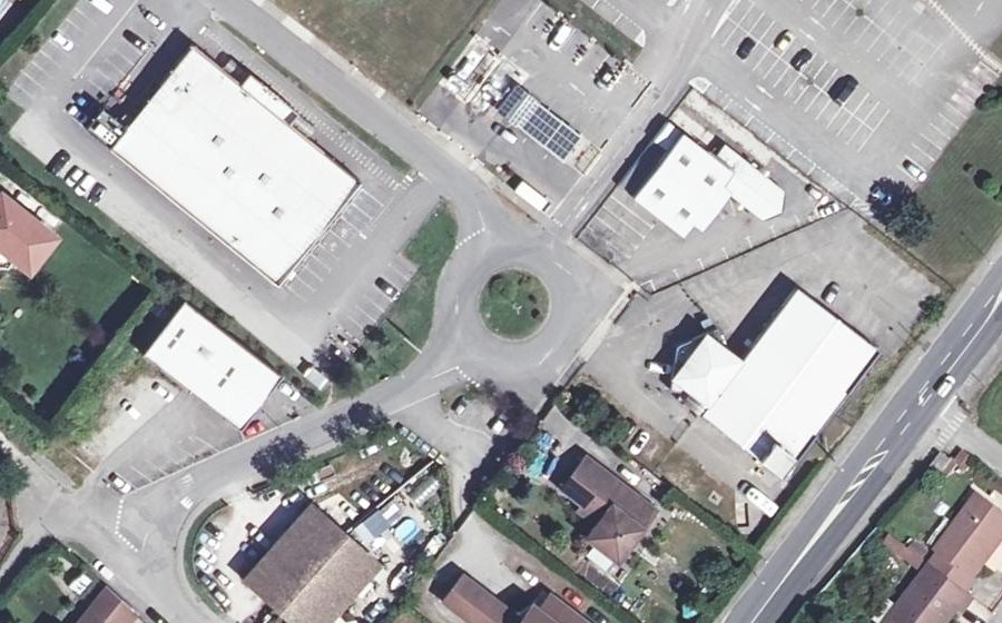 Vue aérienne du Rue des Églantines