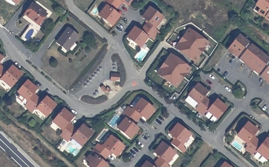 Vue aérienne du Mini-giratoire n°6254087909