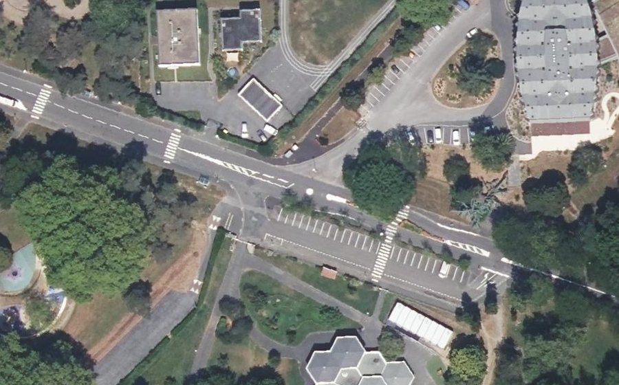 Vue aérienne du Mini-giratoire n°6291064079