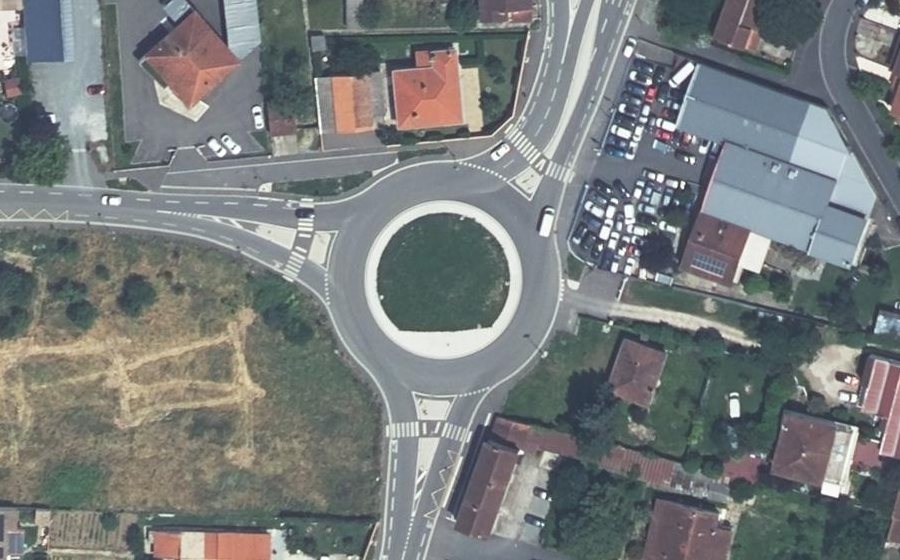 Vue aérienne du Giratoire Bouteiller