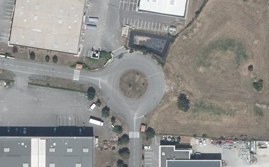 Vue aérienne du Rond-Point de la Craz