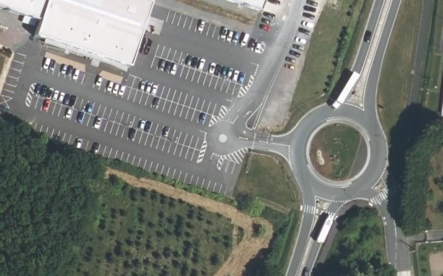 Vue aérienne du Mini-giratoire n°6379586852