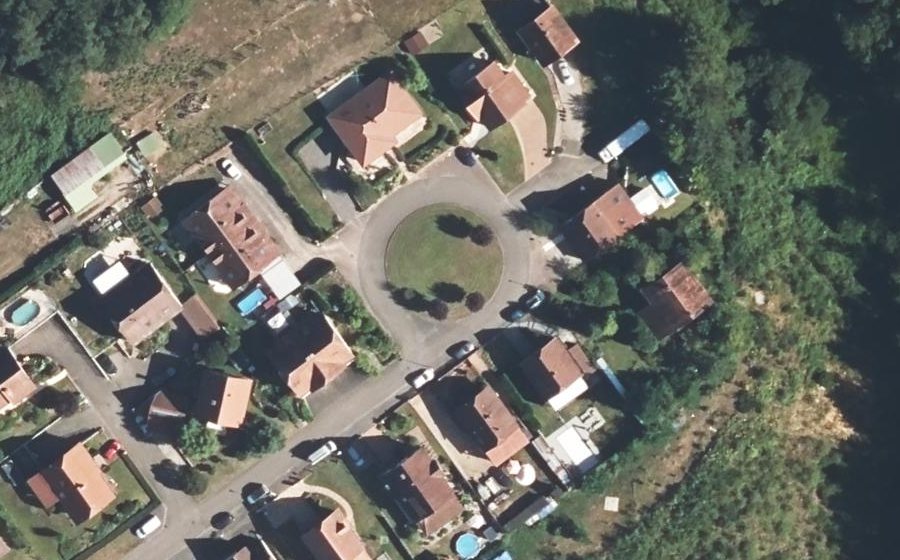 Vue aérienne du Rue des Lilas