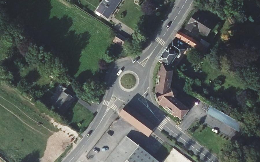 Vue aérienne du Rond-Point Charles Flahaut