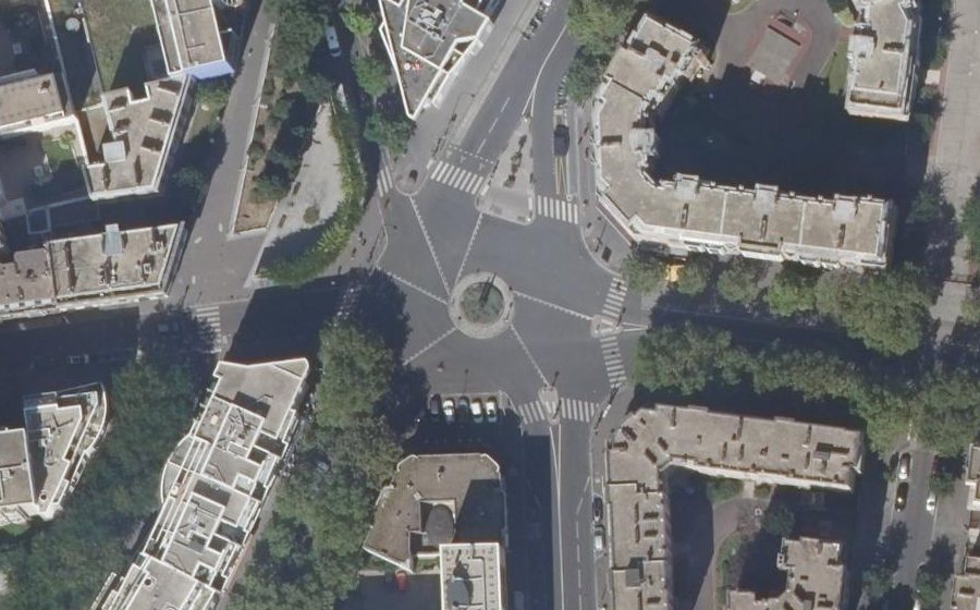 Vue aérienne du Place du Général Cochet