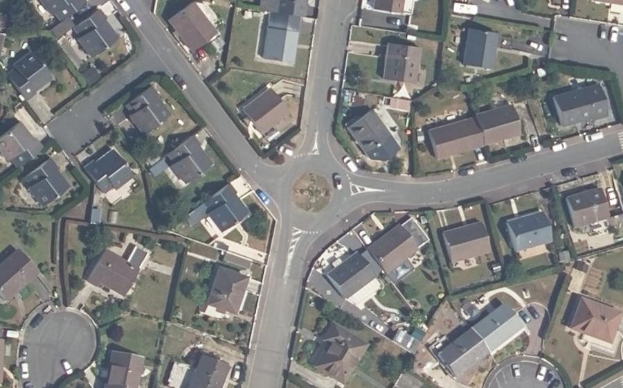 Vue aérienne du Rue du Calvaire