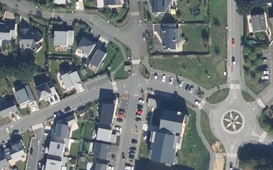 Vue aérienne du Mini-giratoire n°6591634256
