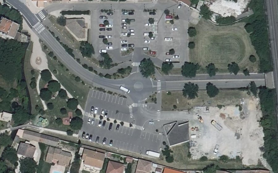 Vue aérienne du Mini-giratoire n°6652710112