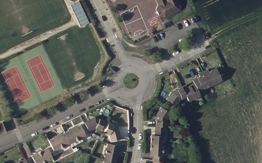 Vue aérienne du Avenue des Droits de l'Homme