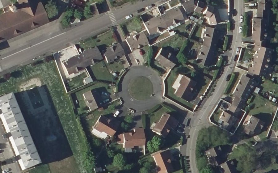 Vue aérienne du Rue Pilâtre de Rozier