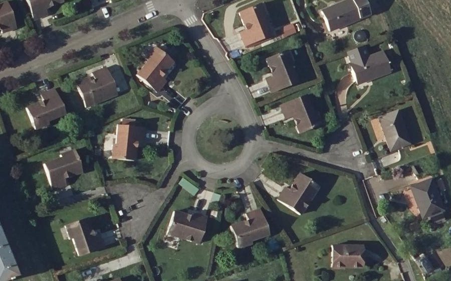 Vue aérienne du Avenue des Droits de l'Homme
