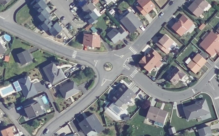 Vue aérienne du Rue des Vergers