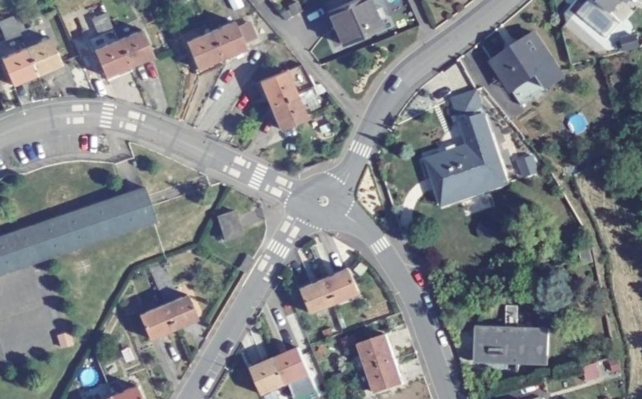 Vue aérienne du Rond-point anonyme n°1066719405