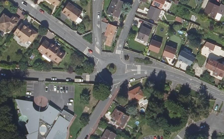 Vue aérienne du Place Jean Bouvet