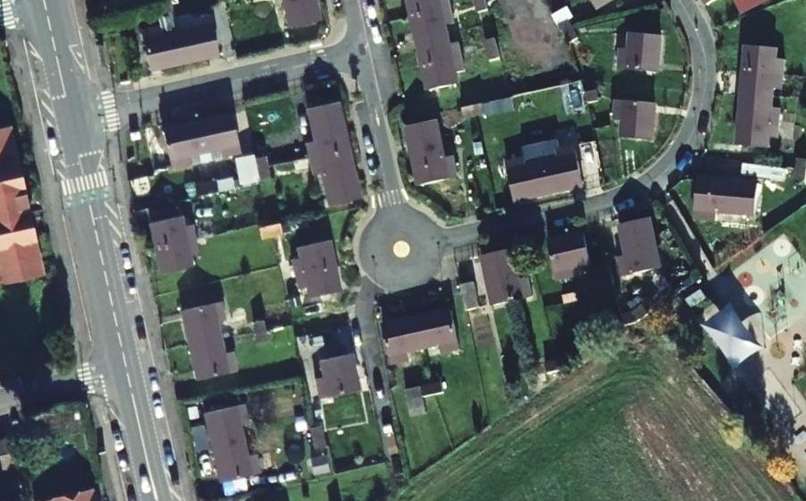Vue aérienne du Rue de l'Espoir