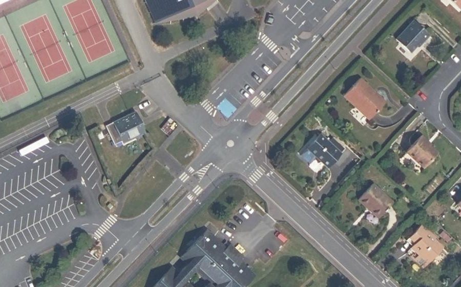 Vue aérienne du Mini-giratoire n°6817010290