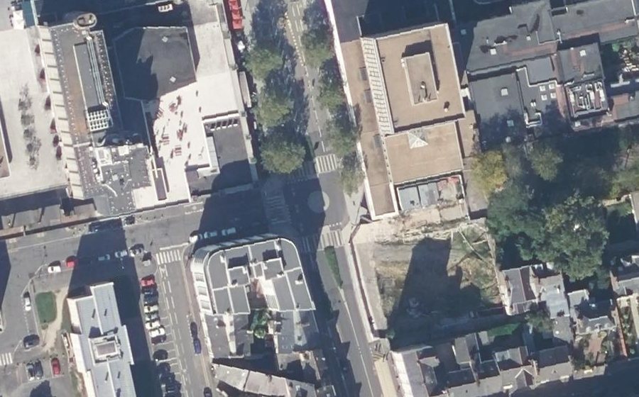 Vue aérienne du Rue de l'Alma