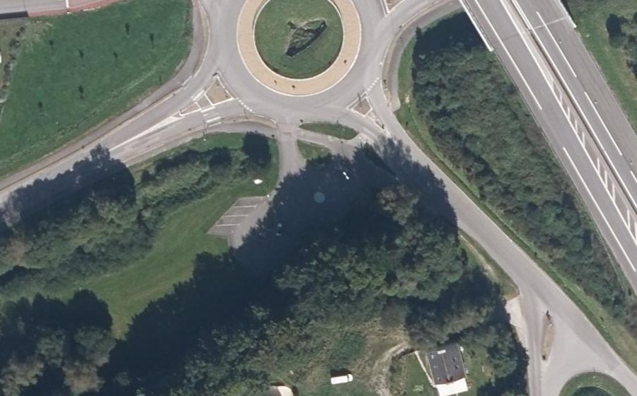 Vue aérienne du Mini-giratoire n°6900549019