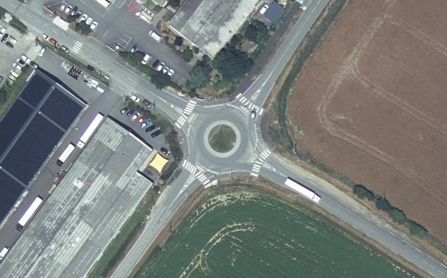 Vue aérienne du Chemin du Pastel