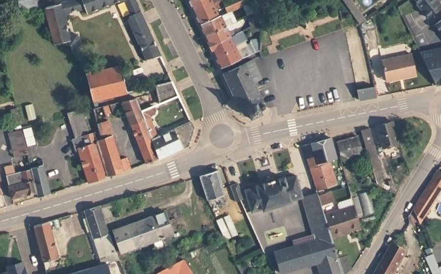 Vue aérienne du Place Roger Renty