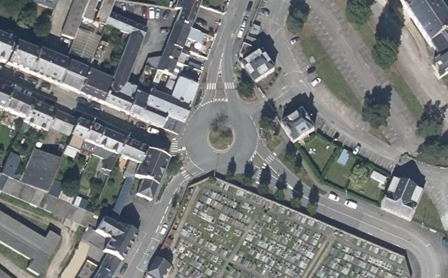 Vue aérienne du Place Docteur Grosse