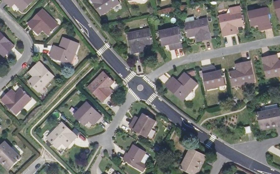 Vue aérienne du Rue Mozart