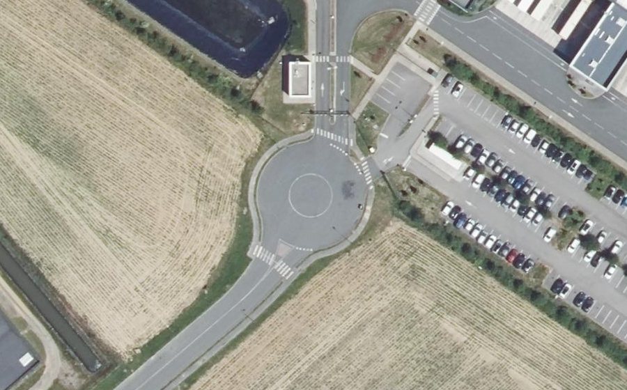 Vue aérienne du Mini-giratoire n°7159442921