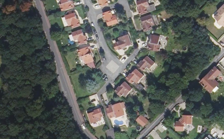 Vue aérienne du Allée des Cèpes