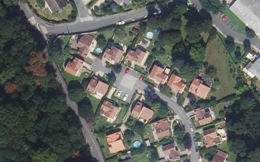 Vue aérienne du Allée des Cèpes